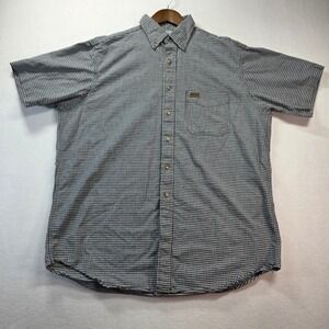 Carhartt Men's Rugged Outdoor Wear Gingham Check Button Down Shirt XXL 2XL